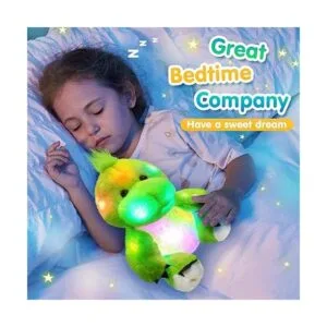 Bstaofy Peluche de dinosaurio iluminado de 11 pulgadas_3