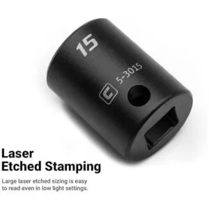 Capri Tools Juego de llaves de impacto poco profundas de_5