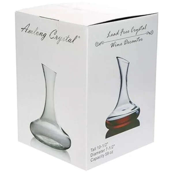 Amlong Crystal Decantador de vino sin plomo jarra de vino