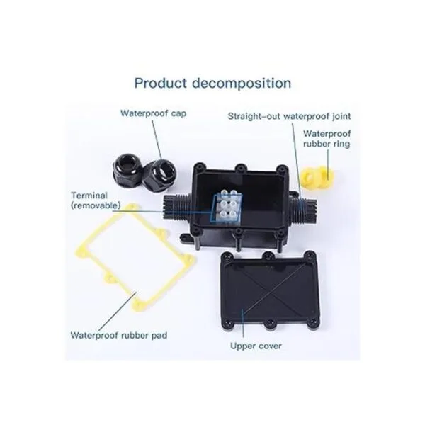 Caja de conexiones externa impermeable IP68 línea de_3