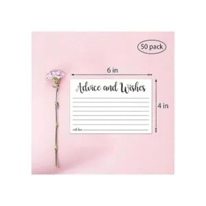Juego de 50 tarjetas de consejos para novia y novio_3