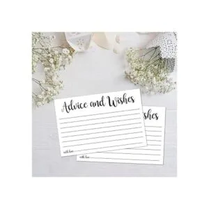 Juego de 50 tarjetas de consejos para novia y novio_2