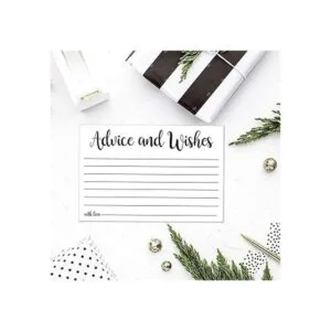 Juego de 50 tarjetas de consejos para novia y novio_5
