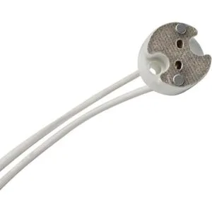 Paquete de 50 bombillas halógenas LED de cerámica redonda