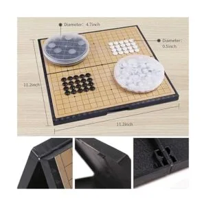 Juego de mesa de viaje magnético plegable portátil con_2