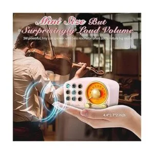 Altavoz Bluetooth retro radio FM vintage Greadio con_2