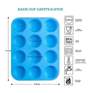 Molde de silicona no pegajosa molde de magdalenas para_3