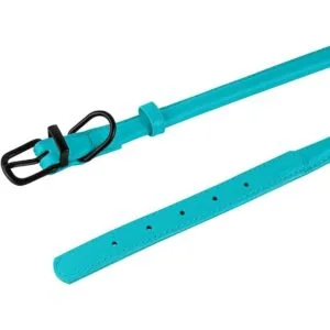 BRONZEDOG Collar de cuero enrollado para perro de cuerda