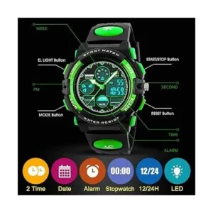Kids Digital Sport Watch Boys Girls Waterproof Sports_5