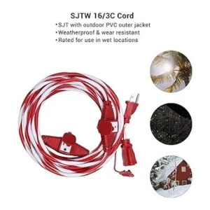 DEWENWILS 25 FT Candy Cane Outdoor Christmas Extension_5