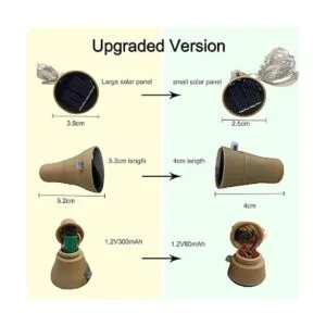 Decorman Paquete de 10 luces solares para botellas de