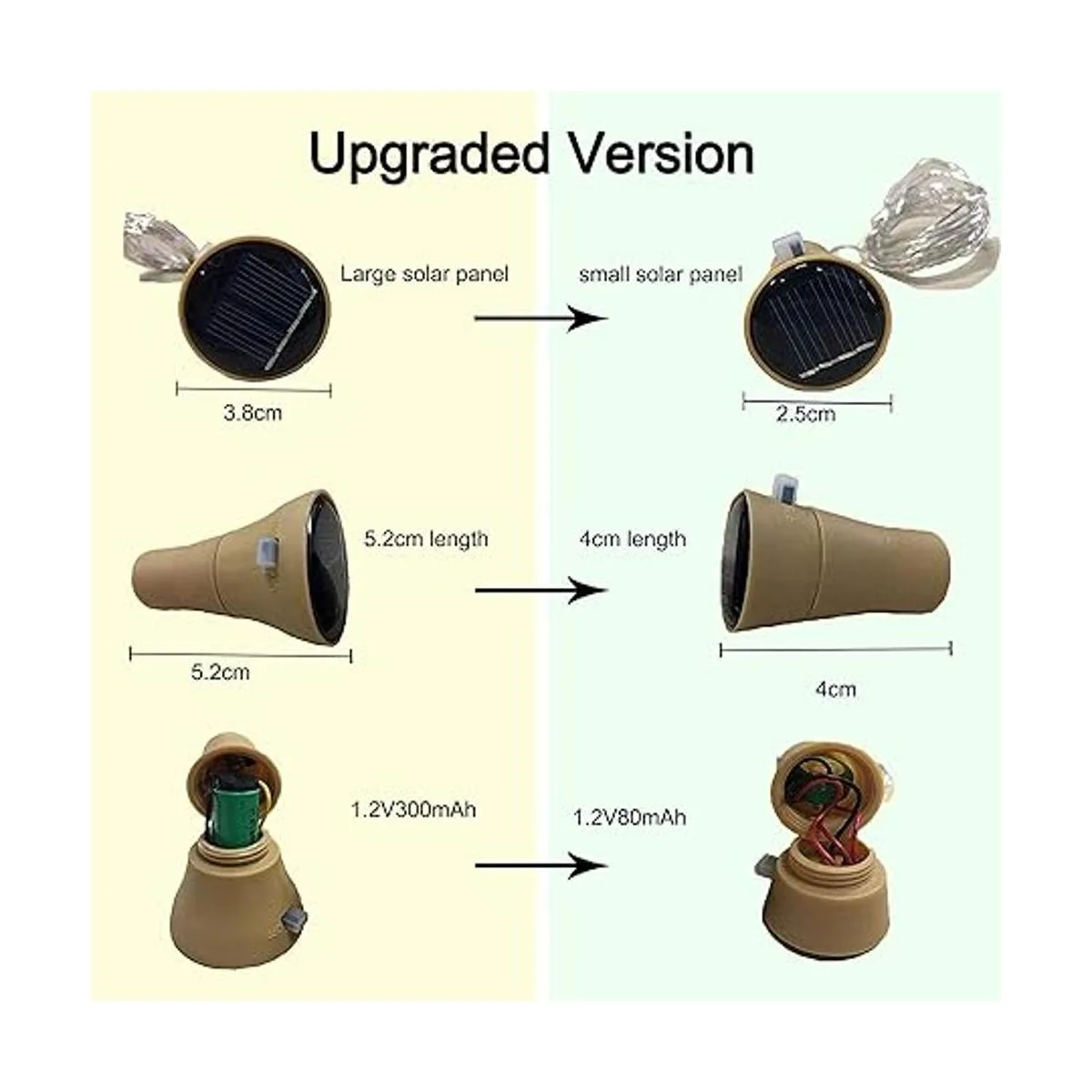 Decorman Paquete de 10 luces solares para botellas de