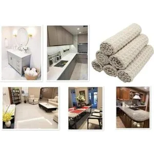 Paño de limpieza de cocina de microfibra trapos gruesos