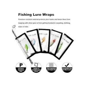 Thekuai Cubierta para señuelos de pesca 5 envolturas para_2