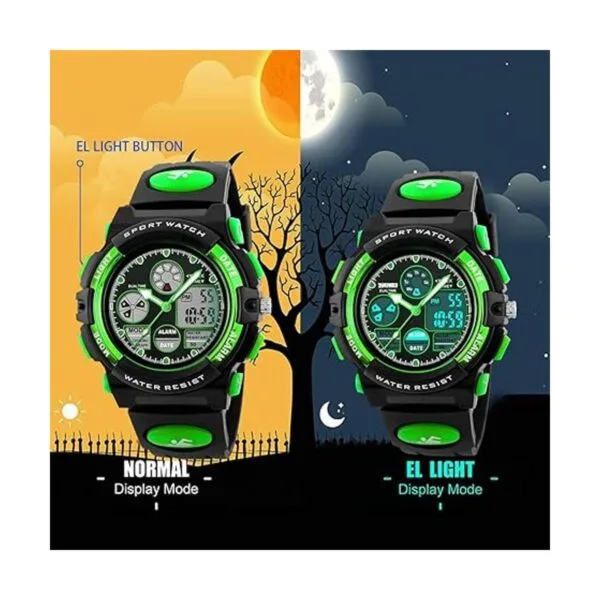 Kids Digital Sport Watch Boys Girls Waterproof Sports_4