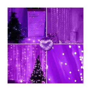 Guirnalda de luces de cortina para decoración de_2
