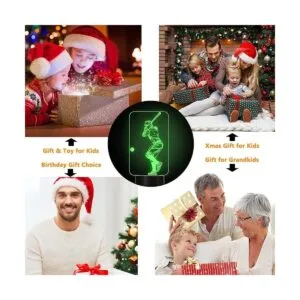 Béisbol 3D luz nocturna Béisbol deportes regalos noche_6