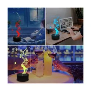 Béisbol 3D luz nocturna Béisbol deportes regalos noche_5