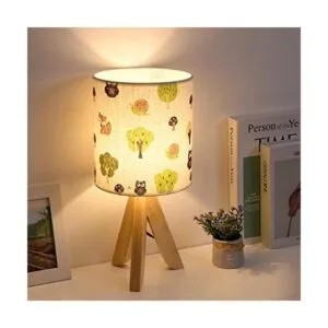 HAITRAL Lámpara de mesa de trípode lámpara de mesita de_1