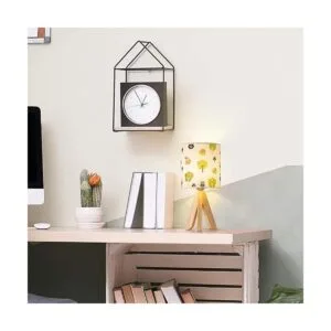 HAITRAL Lámpara de mesa de trípode lámpara de mesita de_4