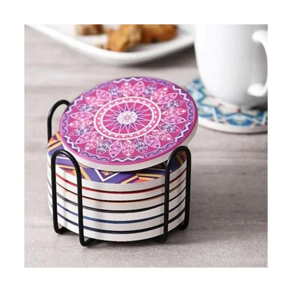 LIFVER Juego de 8 posavasos absorbentes para bebidas_6