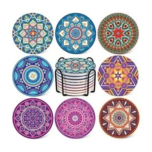 LIFVER Juego de 8 posavasos absorbentes para bebidas_1