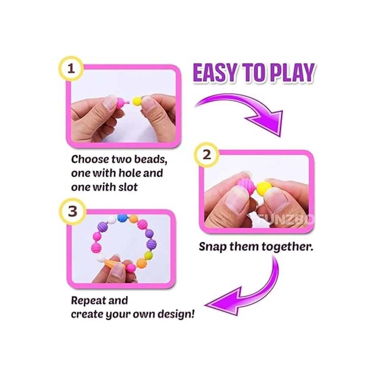 FunzBo Juego de joyas para niños y niñas. Juguetes con