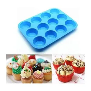 Molde de silicona no pegajosa molde de magdalenas para_4