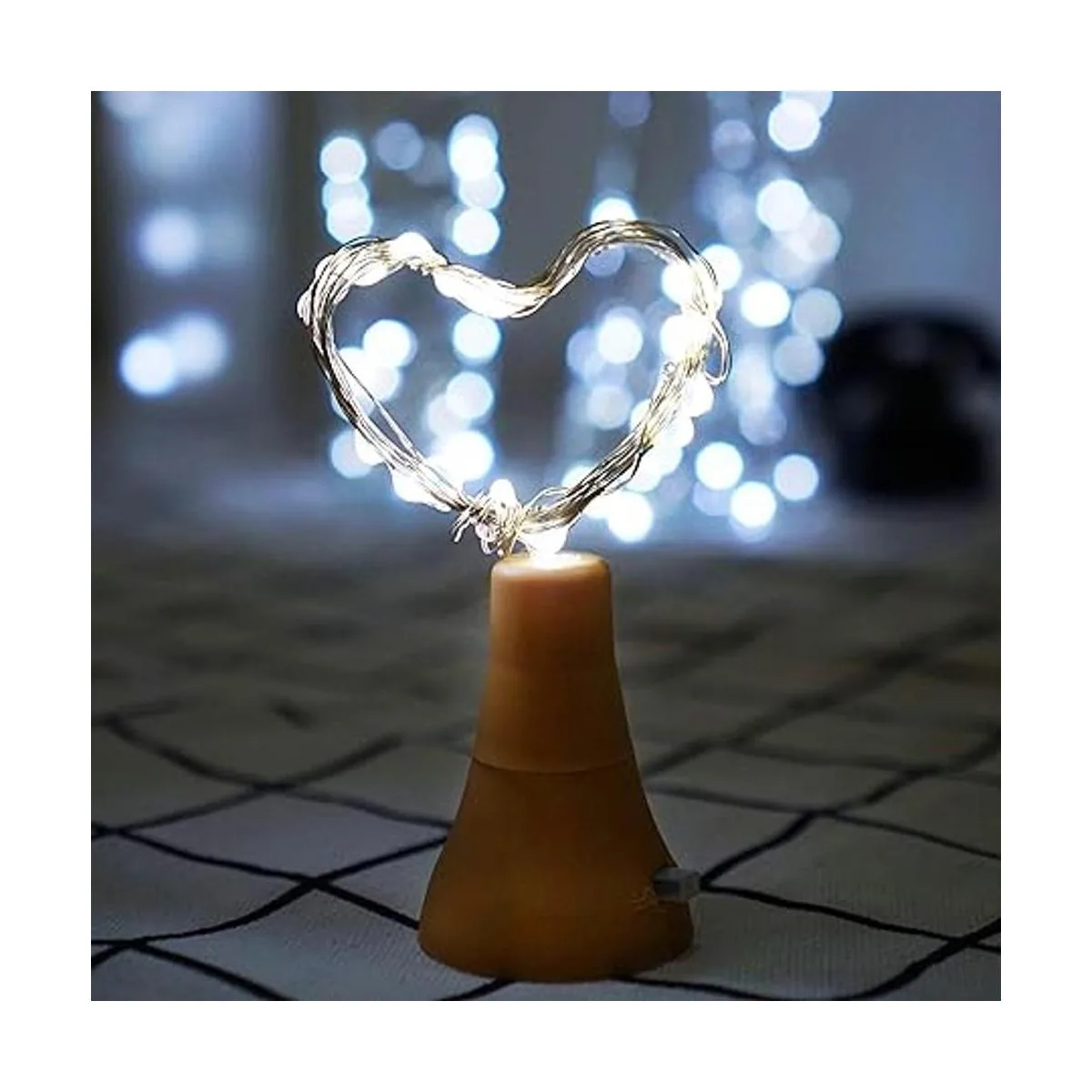 Decorman Paquete de 10 luces solares para botellas de