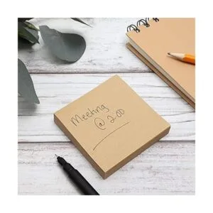 Paquete de 6 notas adhesivas de papel kraft juego de bloc_2