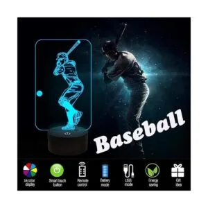 Béisbol 3D luz nocturna Béisbol deportes regalos noche_3
