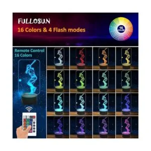 Béisbol 3D luz nocturna Béisbol deportes regalos noche_2