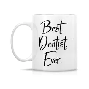 Taza divertida de Retreez Best Dentist Ever Dental 11 Oz_2