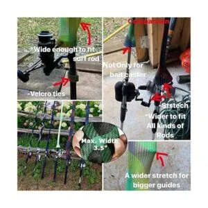 STSTECH Juego de 6 calcetines para caña de pescar para_4