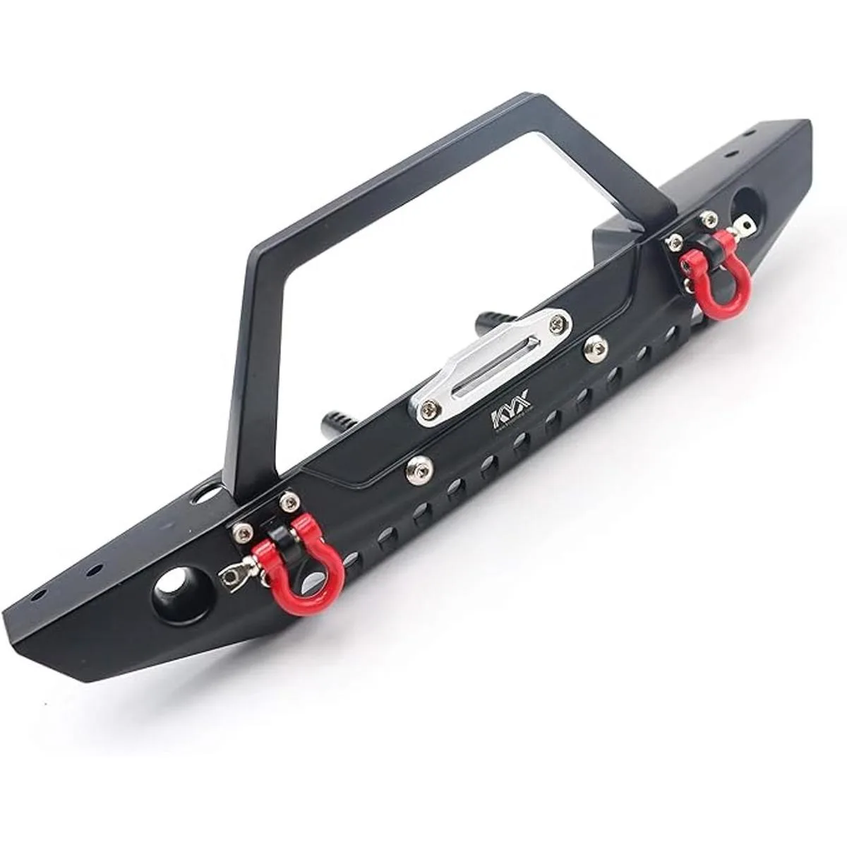 KYX Racing Parachoques delantero de metal para Traxxas