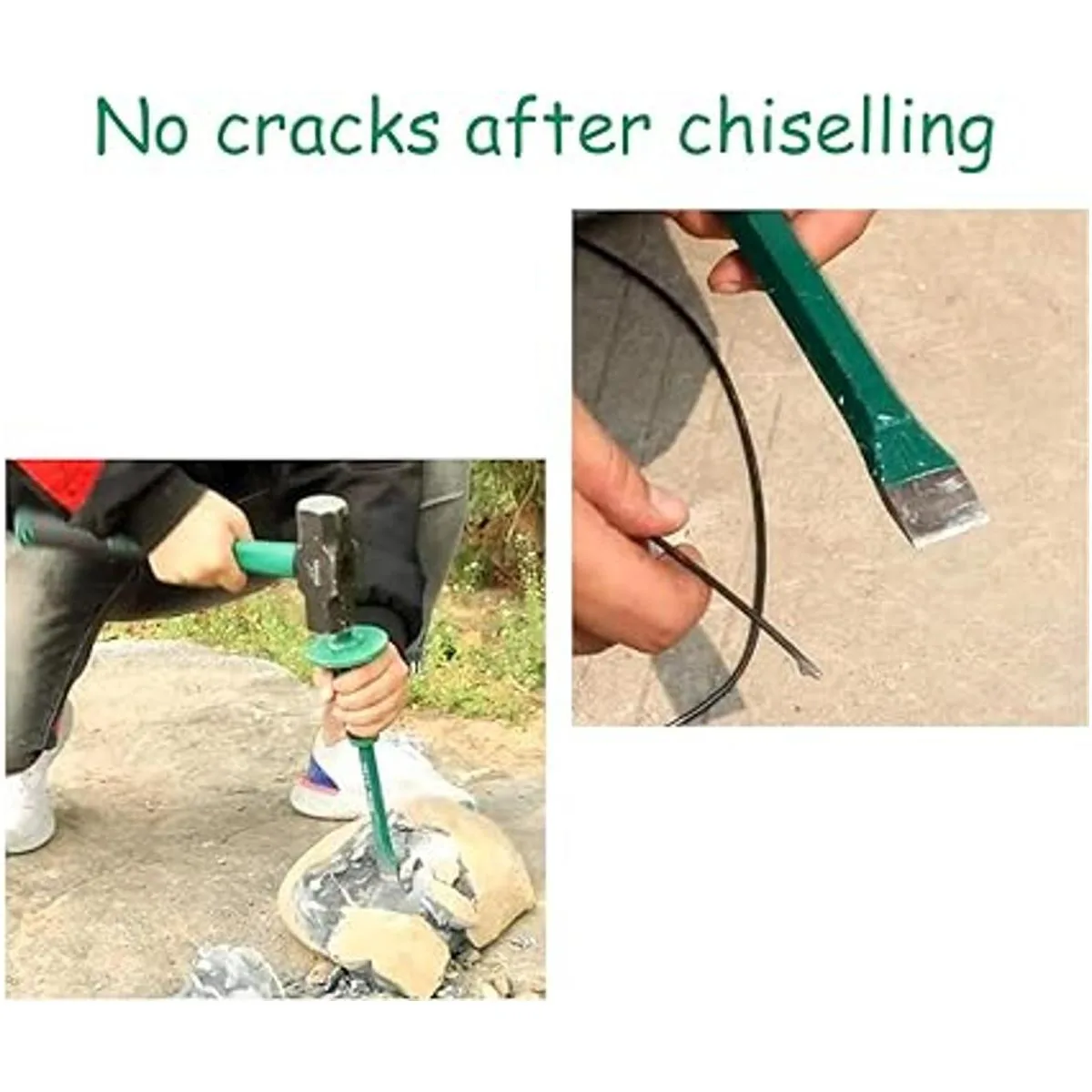 Cincel Mason con protector de mano cincel de piedra de_4