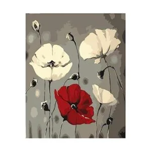 Pintura por números para adultos y niños kits de flores
