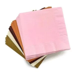 Pink Woodland Servilletas 50 unidades diseño de zorro_2