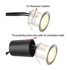 Kits de luces LED empotradas para cubierta con carcasa_2