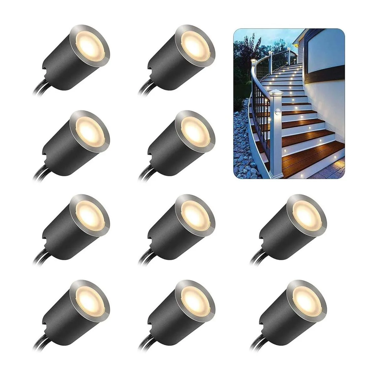 Kits de luces LED empotradas para cubierta con carcasa_1