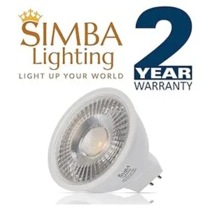Simba Lighting Bombilla LED MR16 de 5 W y 12 V paquete de