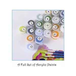 Pintura por números para adultos y niños kits de flores