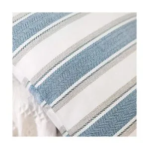 NATUS WEAVER Funda de almohada de lino a rayas