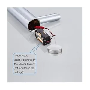 Grifo de lavabo de cuerpo alto electrónico con sensor_4