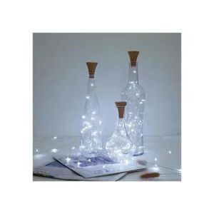 Paquete de 8 luces solares para botellas de vino 20 luces