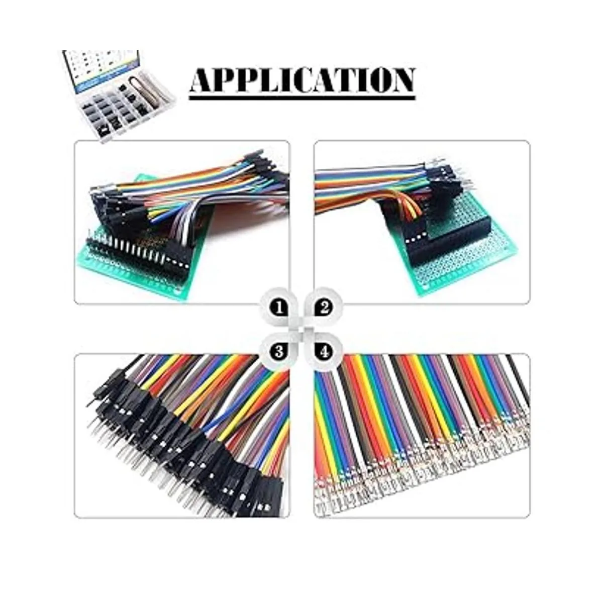 Glarks 1191 piezas de 0.100 in paso 1 2 3 4 5 6 7_4