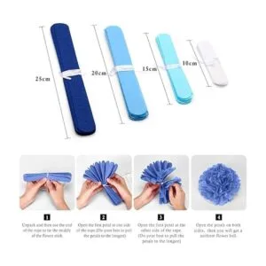 Binpeng Binpeng Pomones de papel colgantes bola de