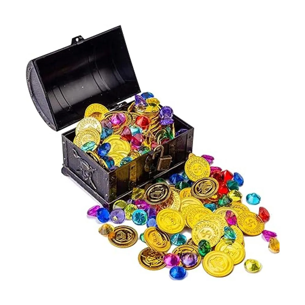 288 monedas y gemas de oro monedas de cofre del tesoro_5