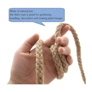 Tenn Well Cuerda trenzada de yute 25 pies de 0.433 in de