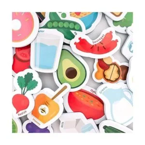 Curious Columbus Alimentos magnéticos y letras para niños._3